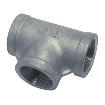 T-stuk met binnendraad, 1 inch RVS-316 (A4)