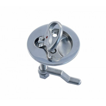 Luikring met slot rond 63 mm RVS-316 (A4)