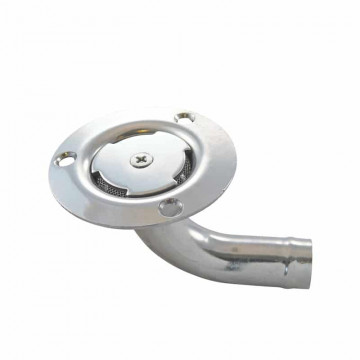 Huiddoorvoer met slangaansluiting, 90Â°, 65mm RVS-316 (A4)