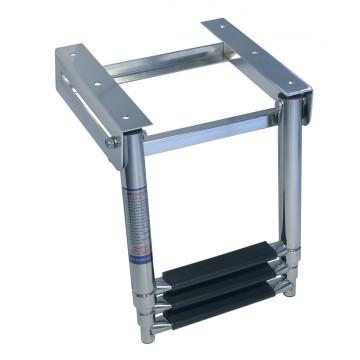 Zwemtrap telescoop 3 treden, 310-700mm RVS-316 (A4)