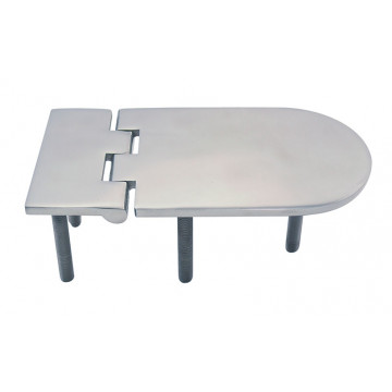 Scharnier met draadeinden 127 x 65 mm RVS-316 (A4)