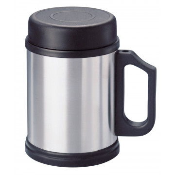 Dubbelwandige vacuÃ¼m mok, 0,35 liter, geborsteld RVS-304