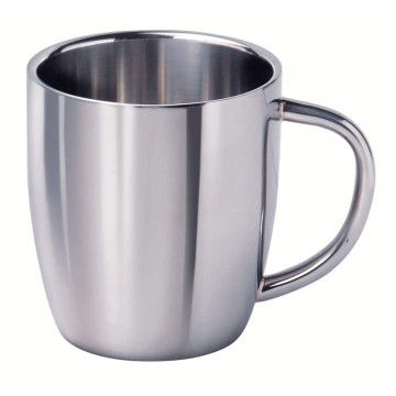Dubbelwandige cappuccinobeker, 0,3 liter RVS-304