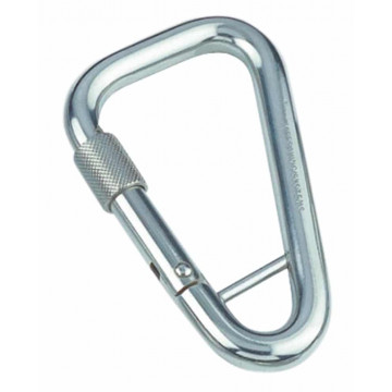 Karabijnhaak met veerslot en stang asymmetrisch 11 x 120 mm RVS-316