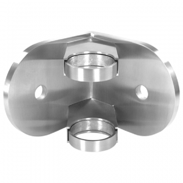 Wandanker voor buis 42,4 mm RVS-304 mat geslepen