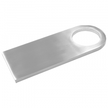 Wandankerplaat voor buis 42,4 mm, RVS-304