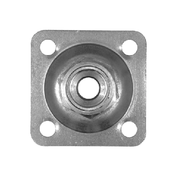 Muurplaat 100 x 100 x 4 mm, RVS-304