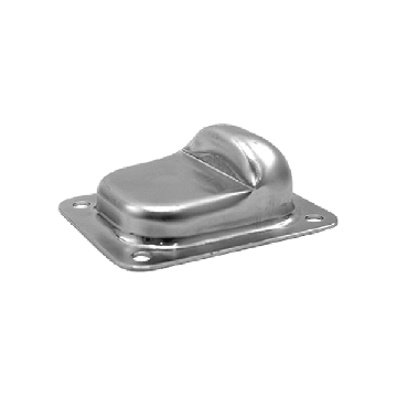 Aanloopschoen klein 120 x 100 x 2 mm, RVS-304