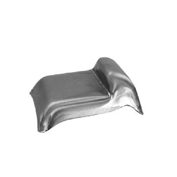 Aanloopschoen klein 130 x 105 x 40 mm, RVS-304