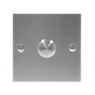 Beldrukker 80 x 80 mm, RVS-304