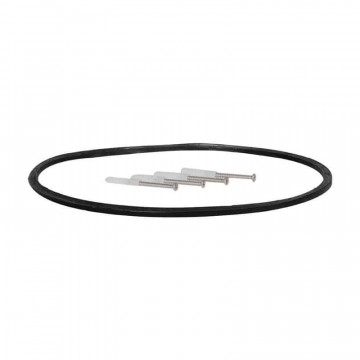 Design gevelkap met terugslagklep PREMIUM LINE KAPPA Ø 100 mm RVS zwartgrijs gecoat