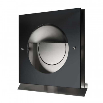 Design gevelkap met terugslagklep PREMIUM LINE KAPPA Ø 150 mm RVS zwartgrijs gecoat