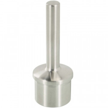Railingsteun 42,4 x 2,6 mm voor vlakke ligger RVS-304 mat geslepen model 0373