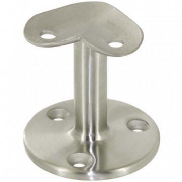 Railingsteun 90° ligger buis 42,4 mm RVS-316 mat geslepen model 0391