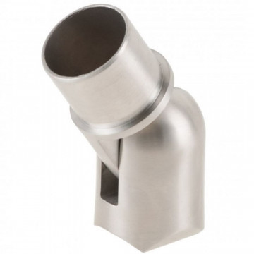 Buisadapter variabel 42,4 x 2,6 mm ligger buis 48,3 mm RVS-316 mat geslepen model 0507