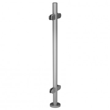 Baluster compleet 180° 989 mm buis 42,4 x 2,0 mm RVS-304 mat geslepen