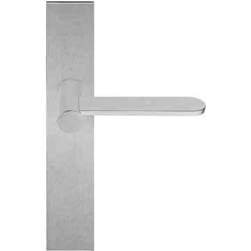 Deurkruk paar Bertram Beerbaum TENSE BB102P236SFC massief ongeveerd op schild blind mat RVS