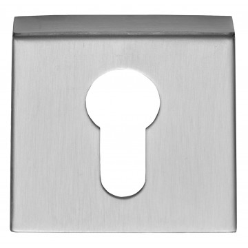 Cilinderplaatje BASICS BSQY53 vierkant cilinder plaatje mat RVS