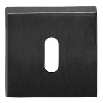Sleutelplaatje BASICS BSQN53 vierkant PVD gunmetal RVS-304