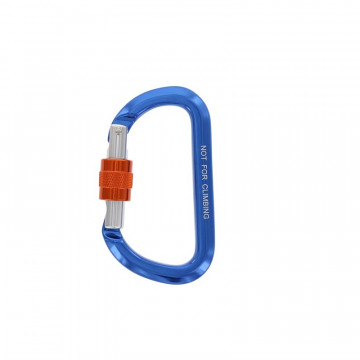 Karabijnhaak asymmetrisch met borgmoer 64 x 116 mm aluminium
