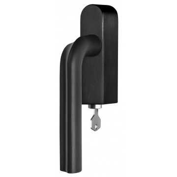 Draaikiepgarnituur David Rockwell ECLIPSE DR100-DKLOCK-O afsluitbaar rechtsdraaiend PVD mat zwart RVS-304