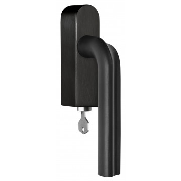 Draaikiepgarnituur David Rockwell ECLIPSE DR100-DKLOCK-O afsluitbaar linksdraaiend PVD mat zwart RVS-304