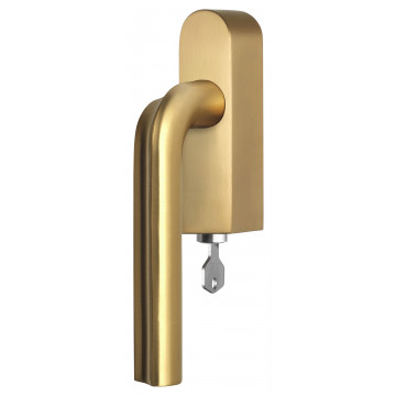 Draaikiepgarnituur David Rockwell ECLIPSE DR100-DKLOCK-O afsluitbaar rechtsdraaiend PVD mat goud RVS-304