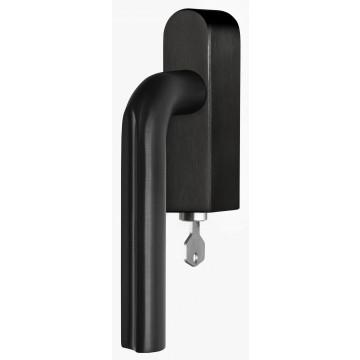 Draaikiepgarnituur David Rockwell ECLIPSE DR101-DKLOCK-O afsluitbaar rechtsdraaiend PVD mat zwart RVS-304