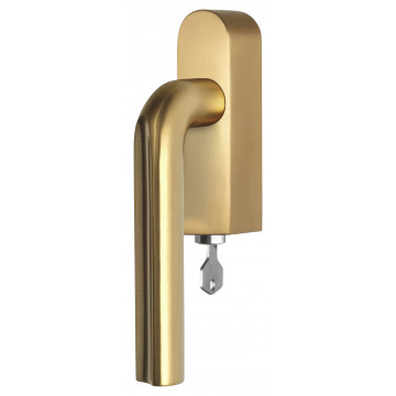 Draaikiepgarnituur David Rockwell ECLIPSE DR101-DKLOCK-O afsluitbaar rechtsdraaiend PVD mat goud RVS-304