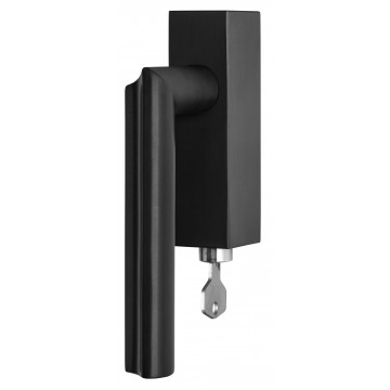 Draaikiepgarnituur David Rockwell ECLIPSE DR102-DKLOCK afsluitbaar rechtsdraaiend PVD mat zwart RVS-304