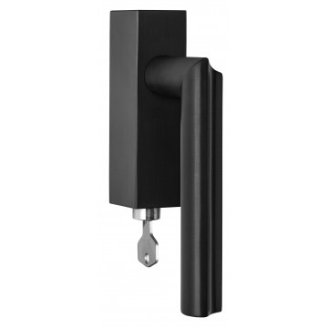 Draaikiepgarnituur David Rockwell ECLIPSE DR102-DKLOCK afsluitbaar linksdraaiend PVD mat zwart RVS-304