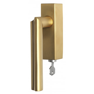 Draaikiepgarnituur David Rockwell ECLIPSE DR102-DKLOCK afsluitbaar rechtsdraaiend PVD mat goud RVS-304