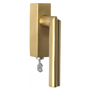Draaikiepgarnituur David Rockwell ECLIPSE DR102-DKLOCK afsluitbaar linksdraaiend PVD mat goud RVS-304