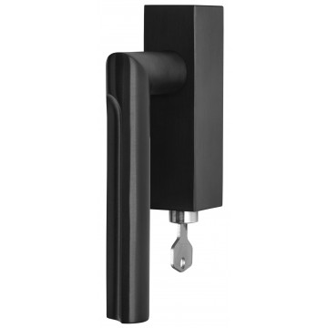 Draaikiepgarnituur David Rockwell ECLIPSE DR103-DKLOCK afsluitbaar rechtsdraaiend PVD mat zwart RVS-304