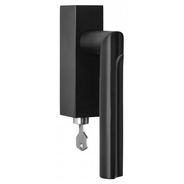 Draaikiepgarnituur David Rockwell ECLIPSE DR103-DKLOCK afsluitbaar linksdraaiend PVD mat zwart RVS-304
