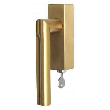 Draaikiepgarnituur David Rockwell ECLIPSE DR103-DKLOCK afsluitbaar rechtsdraaiend PVD mat goud RVS-304