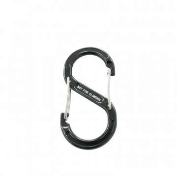 Dubbele snapsluiting 80 mm aluminium zwart