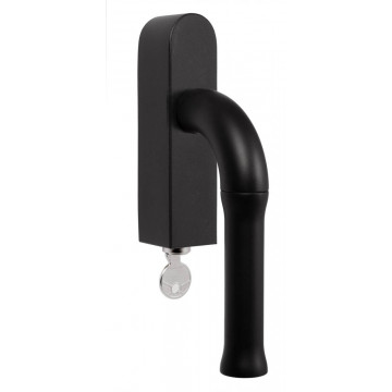 Draaikiepgarnituur Edward van Vliet NOUR EV100-DLOCK-O afsluitbaar mat zwart RVS-304