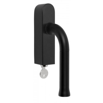 Draaikiepgarnituur Edward van Vliet NOUR EV101-DLOCK-O zonder logo afsluitbaar mat zwart RVS-304