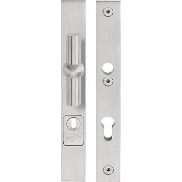 Massieve veiligheidsschilden met kerntrekbeveilliging FERROVIA FV22-28KT knop/kruk SKG*** PC72 mat RVS mat RVS