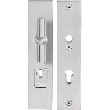 Massieve veiligheidsschilden met kerntrekbeveilliging FERROVIA FV22-50KT knop/kruk SKG*** PC72 mat RVS mat RVS