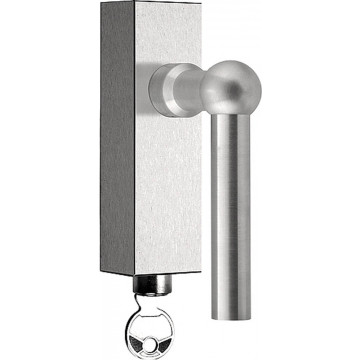 Draaikiepgarnituur FERROVIA FVL85-DKLOCK afsluitbaar mat RVS