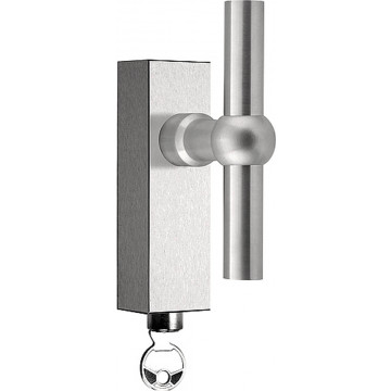 Draaikiepgarnituur FERROVIA FVT110-DKLOCK afsluitbaar mat RVS