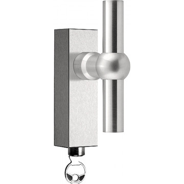 Draaikiepgarnituur FERROVIA FVT125-DKLOCK afsluitbaar mat RVS