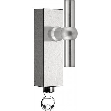 Draaikiepgarnituur FERROVIA FVT85-DKLOCK afsluitbaar mat RVS