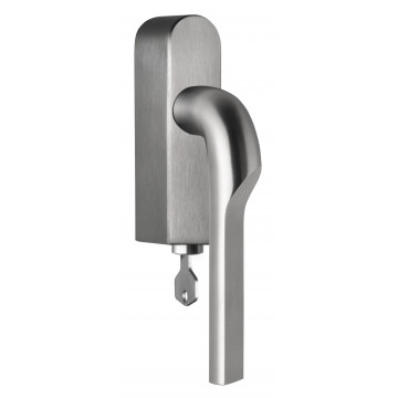 Draaikiepgarnituur Gensler RIVIO GL100-DKLOCK-O afsluitbaar linksdraaiend mat RVS