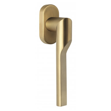 Draaikiepgarnituur Gensler RIVIO GL101-DK-O niet afsluitbaar linksdraaiend PVD mat goud RVS-304