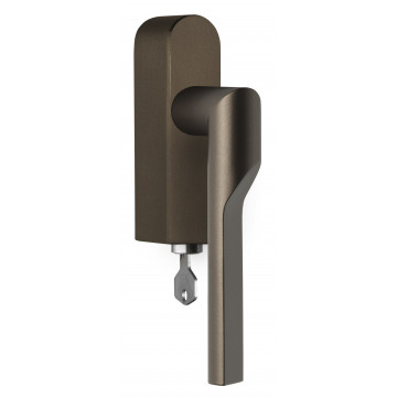 Draaikiepgarnituur Gensler RIVIO GL101-DKLOCK-O afsluitbaar linksdraaiend brons