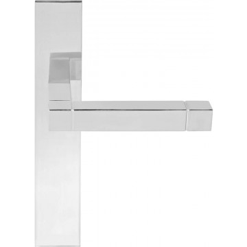 Deurkruk paar Jan des Bouvrie SQUARE JB100P236SFC ongeveerd op schild blind gepolijst RVS