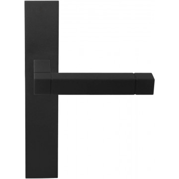 Deurkruk paar Jan des Bouvrie SQUARE JB100P236SFC ongeveerd op schild blind mat zwart RVS-304